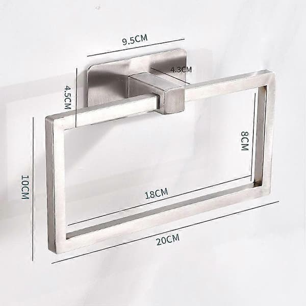 Håndkle Ring Rustfritt Stål Firkantet Badehåndkleholder Moderne Stil