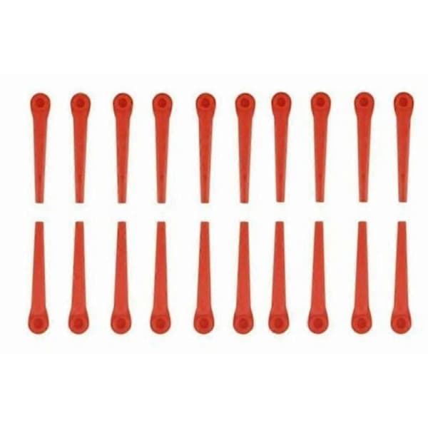 100x plastblader erstatning Kompatibel med Gardena gresstrimmer easycut li-18/23r