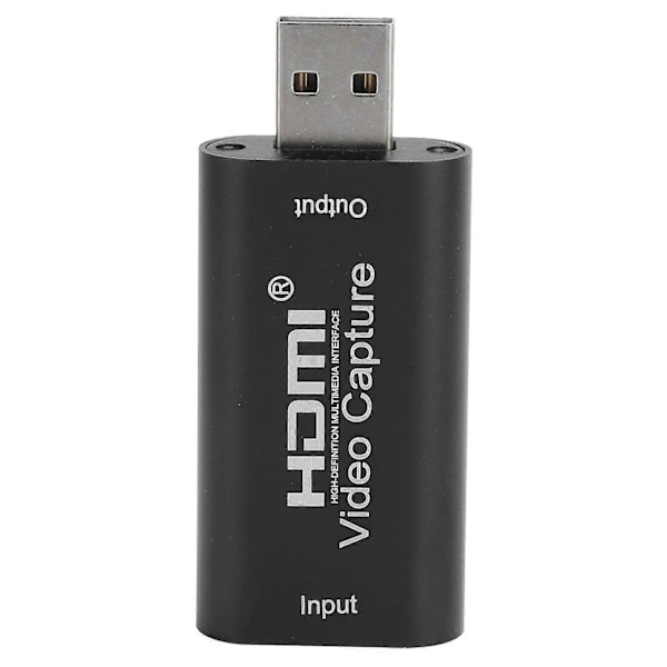 4K HDMI Video Capture Card HDMI til USB2.0 Capture Converter for DVD/Kameraopptak