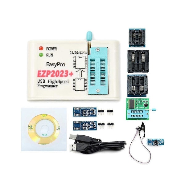 EZP2023+ Höghastighets SPI FLASH Programmer EZP2023 Stöd 24/25/93/95 EEPROM Bios 25T80 Bränning Offl