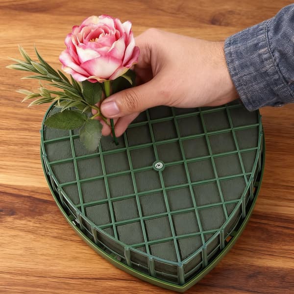 Blomsterskum, Hjerteformet, Friskkuttede, Oasis, for DIY