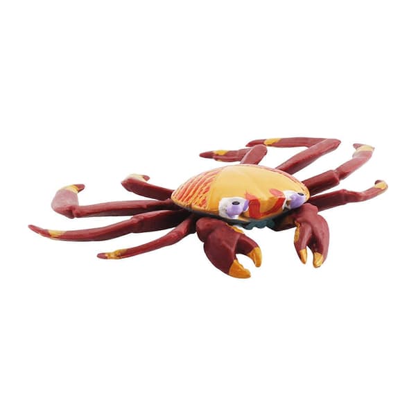 2x Håndmalet Mini Krabber Figurer Model Bordpynt til Småbørn