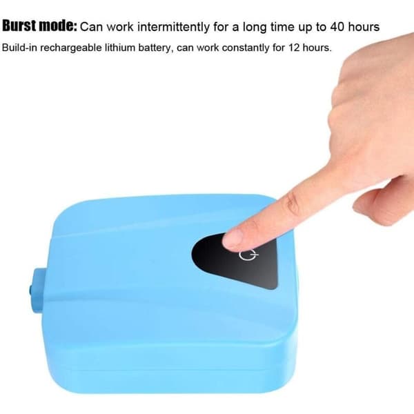 Professionell solcellsdriven dammluftare – 2 L/min luftpump – 3600 mAh batteri – 0,15 MPa tryck – Tyst luftflöde