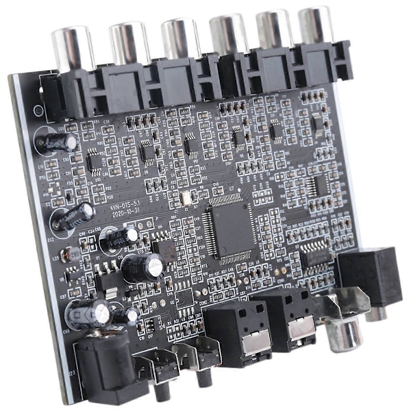 5.1 Kanal Audio Decoder PCM Digital Optisk Koaksial DTS HiFi Stereo Audio Hjemmebiograf Decoder Boa