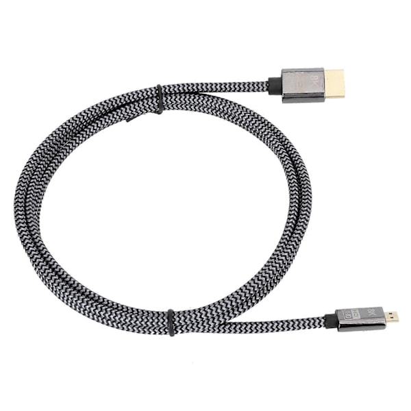 Micro Kabel Konvertering HDMI til HDMI HD Video Flettet Net Computer Tilslutningstilbehør 1,5 Meter