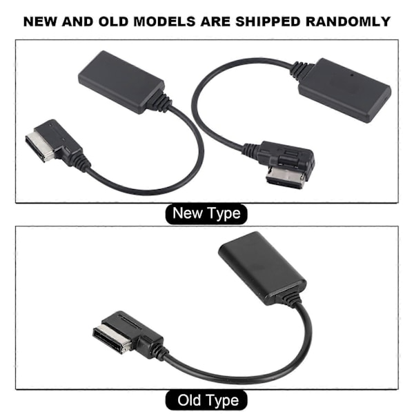 Bluetooth 5.0 AUX Musik Interface Adapter Audio Kabel Passer til AMI MMI MDI
