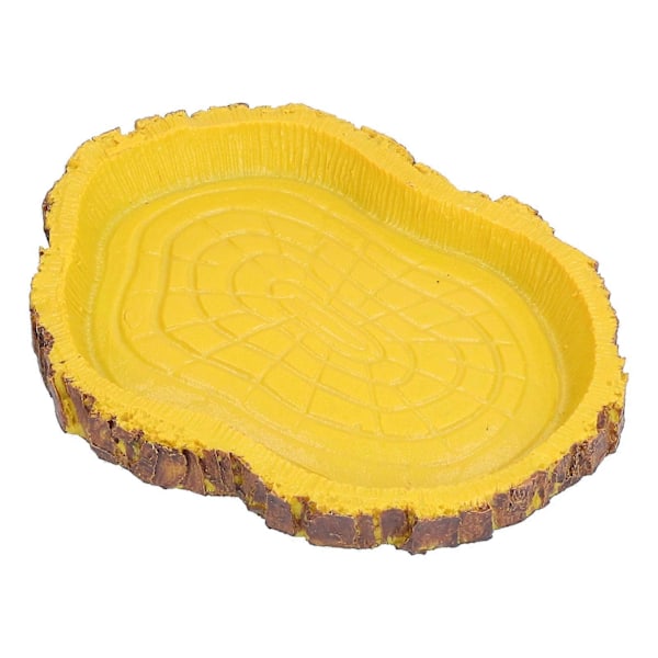 Reptilfoderbassin Imitation Bark Firben Havskildpadde Foderbassin til Akvarier Fisketank
