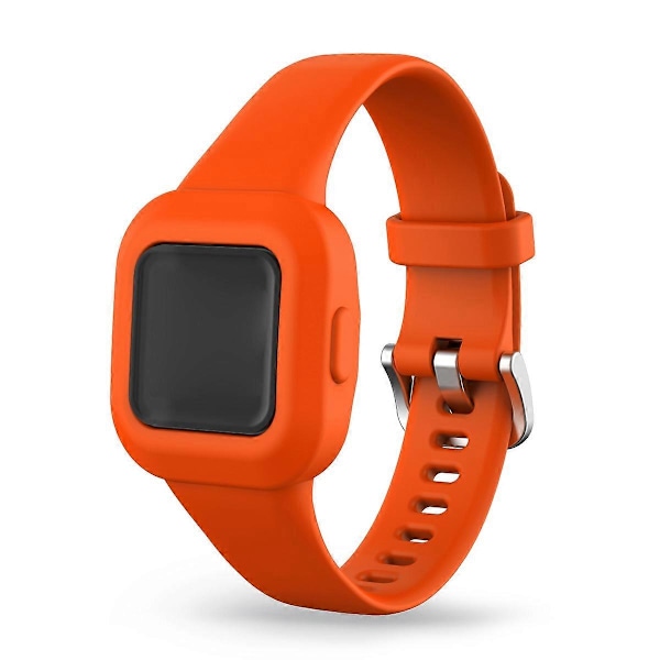Silikonarmband i enfärgad design för Garmin Vivofit jr 3 - Orange