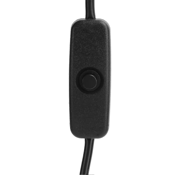 Strømforsyning for Raspberry Pi 5V 3A med bryterknapp Integrert Micro USB-adapter 100-240V UK-plugg