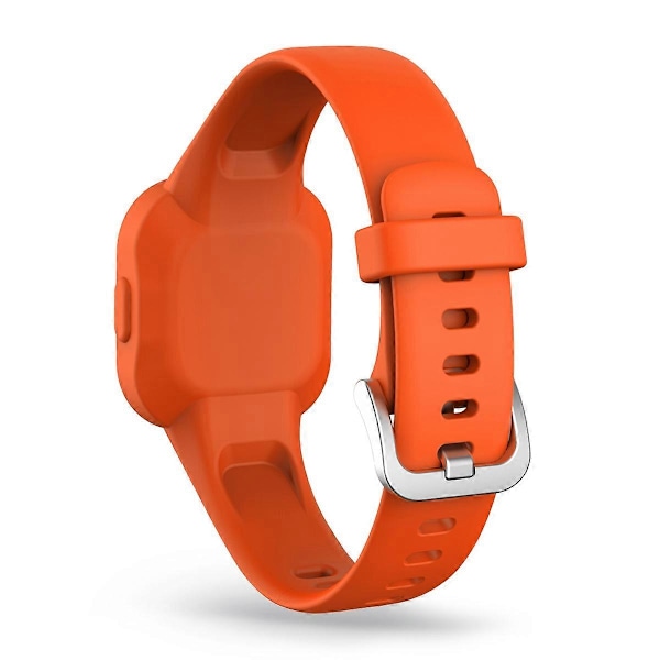 Silikonarmband i enfärgad design för Garmin Vivofit jr 3 - Orange