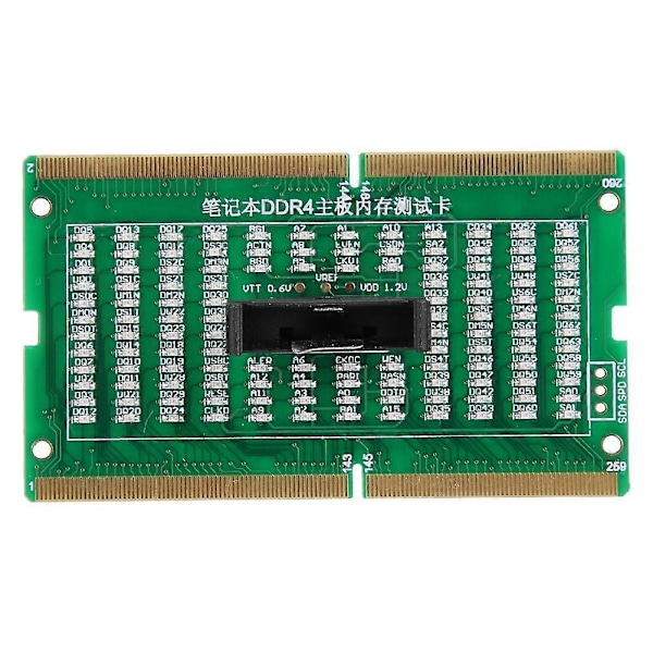 SO-DIMM Analysator Diagnostisk Testare Post Testkort för PC Laptop Desktop DDR234 Med Ljus DDR4