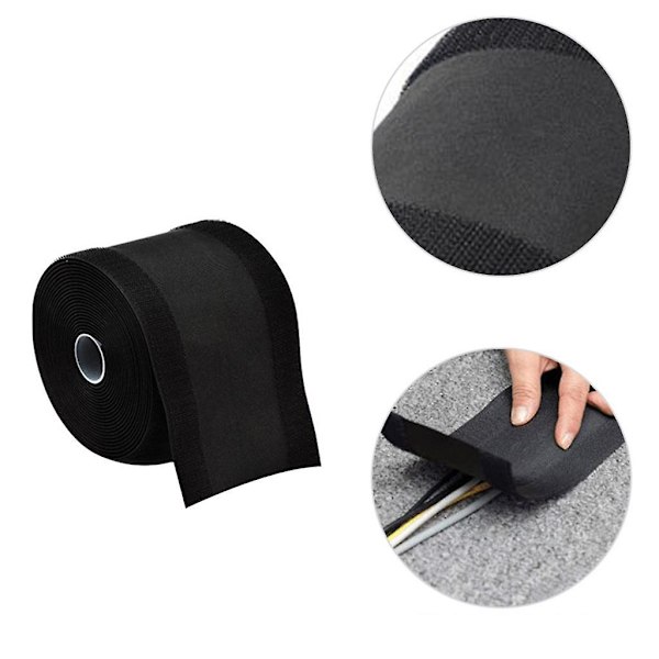 Polyester Kabelbeskytter Hylse Datamaskinledninger Omslag Deksel For Gulv 1m