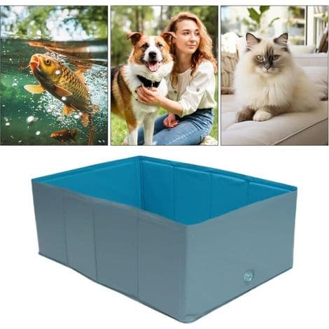 Sammenklappelig hundepool. Udendørs badekar til