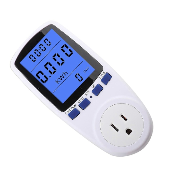 Sähkönkulutusmittari Virrankulutusmittari Pistoke Kotitalouden energiankulutus Watt Volt Ampeeri KWH Kulutuksen Analysaattori