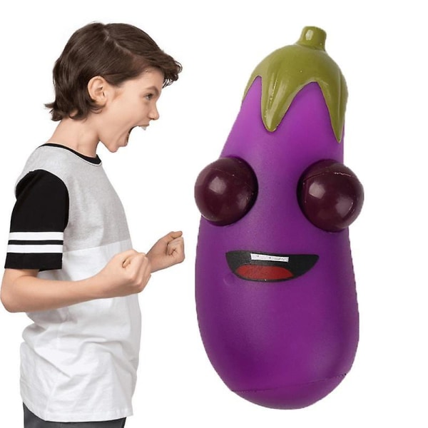 Stress relief Kreativ aubergine dyker upp ögonen Stress relief för barn Vuxna Rolig julklapp