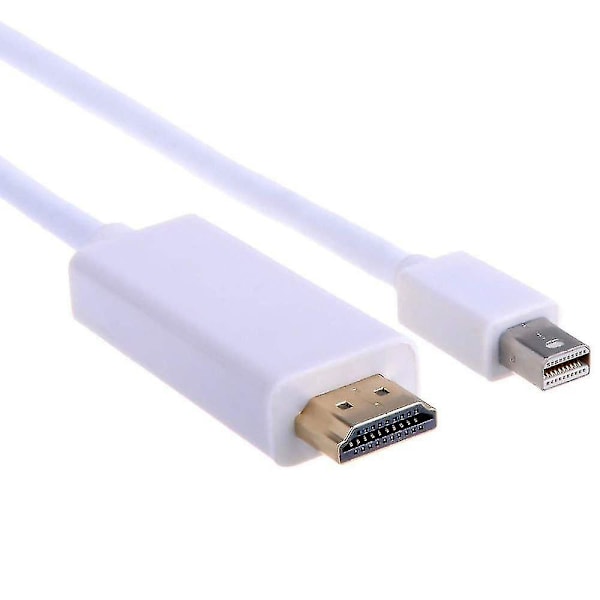 10ft/3m Mini DP DisplayPort Thunderbolt til HDMI Kabel Adapter til iMac Mac Mini