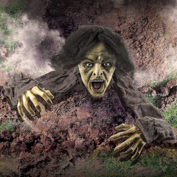 Banbrytare Zombie Staty Halloween dekorationer utomhus| Zombie Garden Ornaments & Garden Halloween Decor| Zombieskelett | Spöklik rekvisita för Hallow Goblin