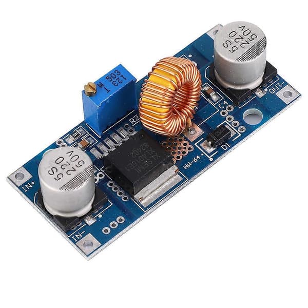 4 stk. Step Down Strømforsyning Spenningsregulator Modul DC DC Justerbar Konverter 5A 4~38V