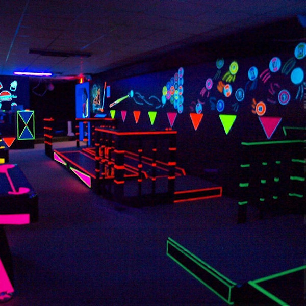 6 st/set Fluorescerande UV Bomullstejp Matt Självhäftande Självlysande Tejp För Hemfestdekoration