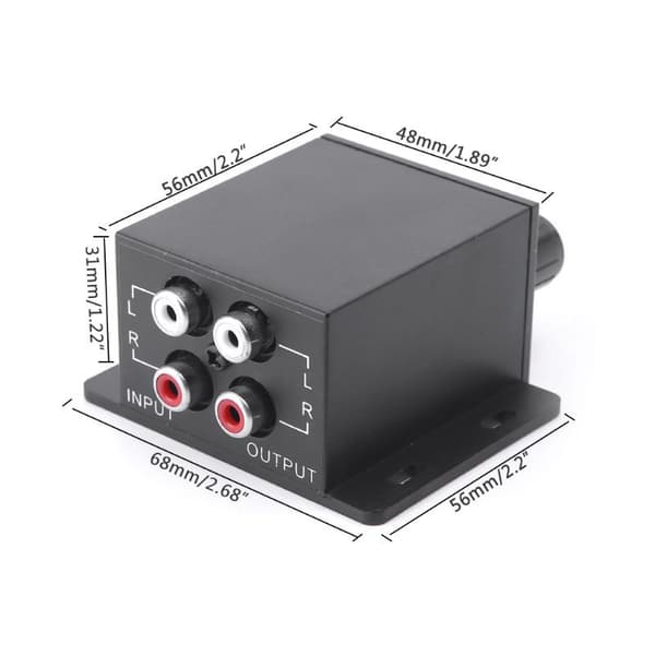 Bil Audio Controller Forstærker Bas Subwoofer Stereo Equalizer Controller 4 Rca
