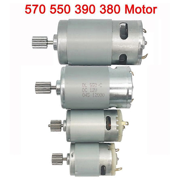 Lasten sähköauton DC-moottori, lasten auton nopea moottori, DL 550 suuritehoinen moottori 570 35000rpm moottori sy