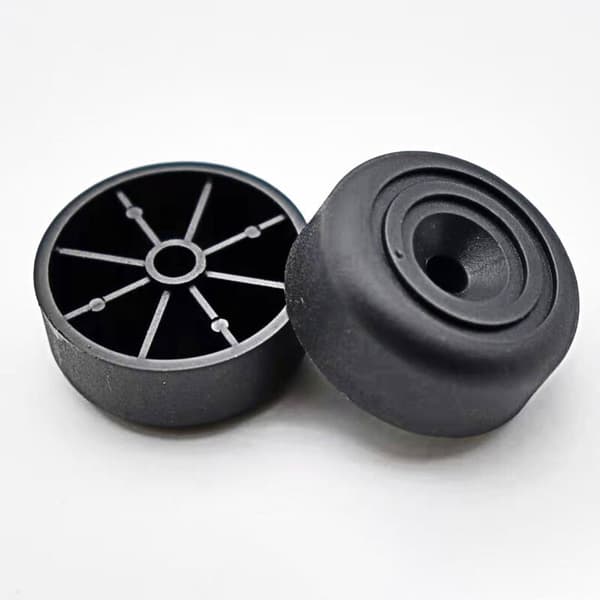 8-delt runde møbelben Ø 33 x H 13 mm plastskabsben til møbler, sofa, stol