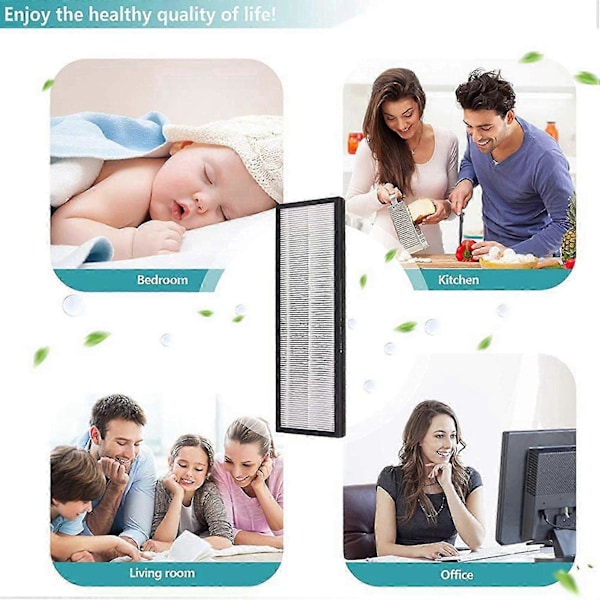 1 NEA-F1 True HEPA Erstatningsfiltre + 4 NEA-C1 Aktivert Kullfiltre, kompatible med Eureka NEA120 & Toshiba Smart WiFi CAF-W36USW