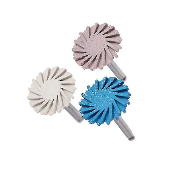 6 kpl/setti Hammaslääketieteellinen kumikiillotin Komposiittikiillotus Timanttijärjestelmä RA-kiekkosarja 14 mm Pyörä Spiraali Fl