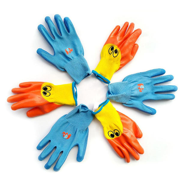 Farfi Kids Barn Skyddshandskar Trädgård Anti Bite Cut Collect Seashells Protector style 2
