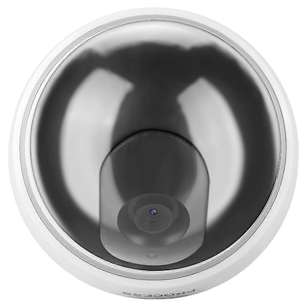 Kupol Simuleringskamera Attrapp Falsk Säkerhetsövervakare Alarm Blinkande LED-Lampa