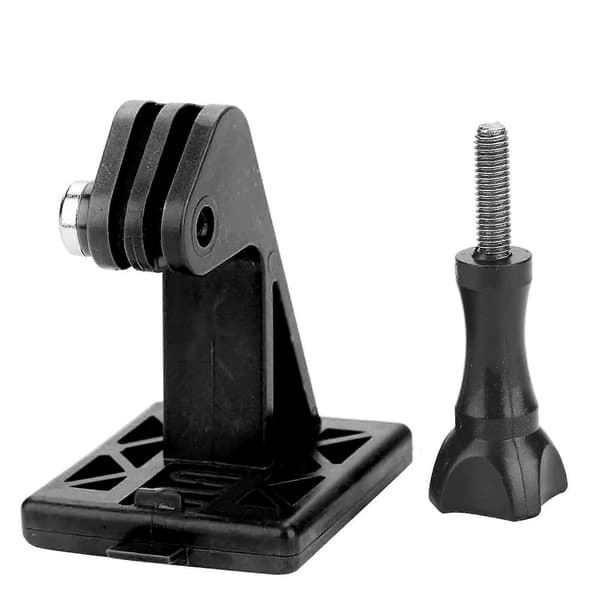 Letvægts Nylon Bærbar Hjelm Adapter Base Fast Montering til Kamera (Sort)