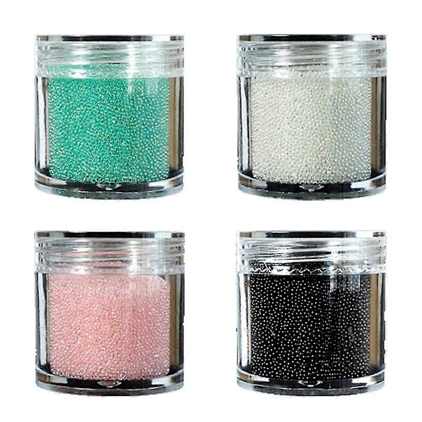 Mini kaviaarikynsikristallikuulat, 3D-kynsitaidesalonkikoristeisiin DIY-askarteluihin