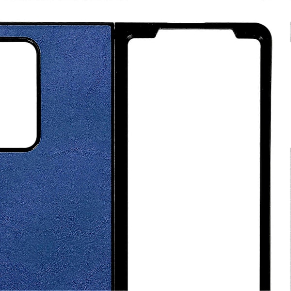 Läderfodral för Samsung Galaxy Z Fold 2 Mobiltelefon Anti Fall Skyddsfodral Blå