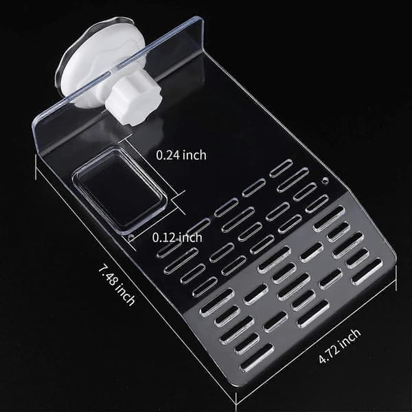 Tørreplade til skildpadder, akvarium transparent tankdock, medium størrelse