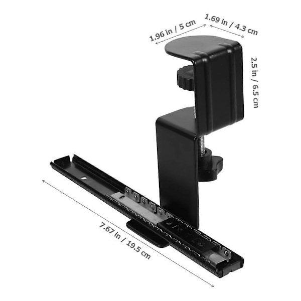 Tastatur Monitor Arm, Monitor Stand, Skuffe med glideskinne, Monitorbeslag, Computer Laptop Arm