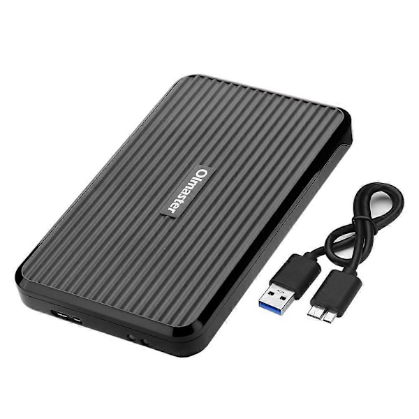 OImaster USB 3.0 til 2.5 Tommer SATA HDD / SSD Ekstern Harddisk Kabinet Etui Værktøjsfri Sort