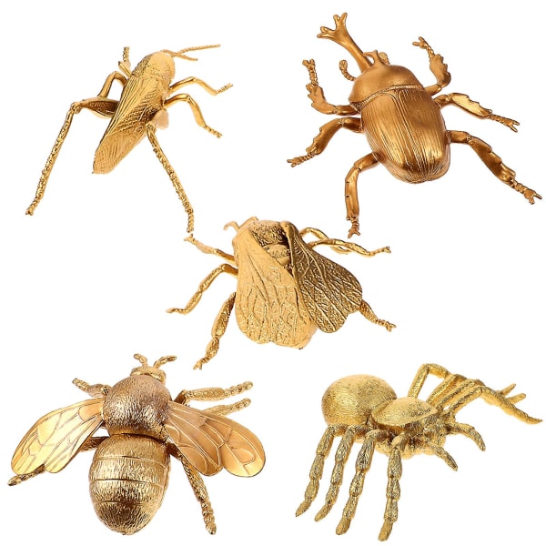 5st Simulering Insektsfigurer Realistiska Insekter Leksaker Fake Child