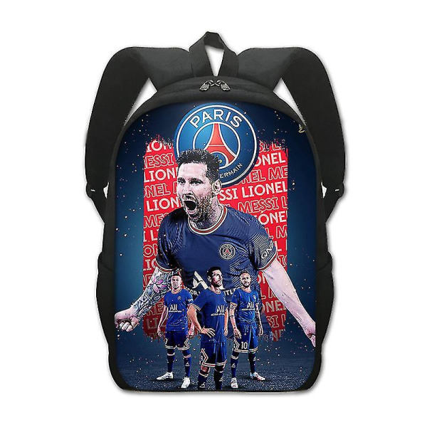 Messi Perifer Skolväska Polyester Ryggsäck Print style 4