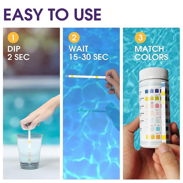 7-vejs teststrips til pool og spa - 100 stk.