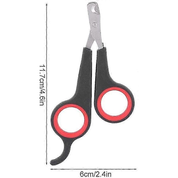 Lintujen Kynsileikkurit Hoitotyökalu Kynsisakset Leikkuri Lemmikkilintu Papukaija Pieneläintarvike Pienille Papukaijalinnuille 12*6cm Punainen Musta