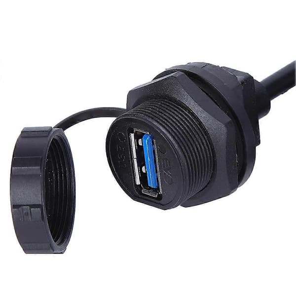 Vandtæt USB-stik USB3.0 Hun Han Meter Ledning Stik Panelmonteringsadaptere