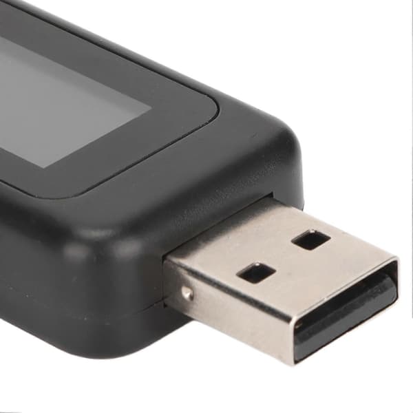 USB Tester Multifunksjonell Strøm Av Sparefunksjon Digital LCD-Skjerm Spenning Strøm Sikkerhetsmåler