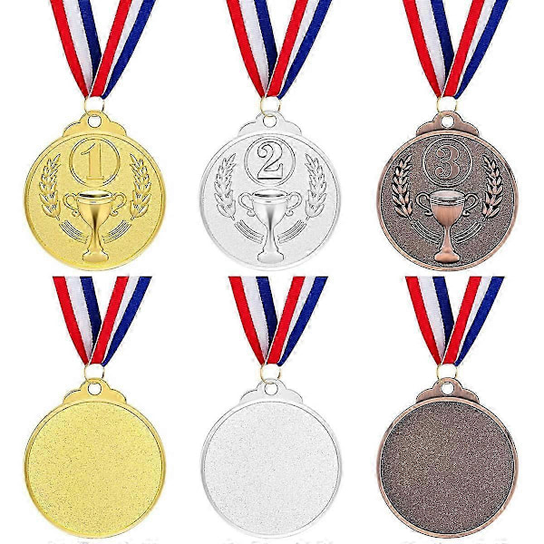 12 stk. Premie Medaljer Gull Sølv Bronse Vinner Medaljer