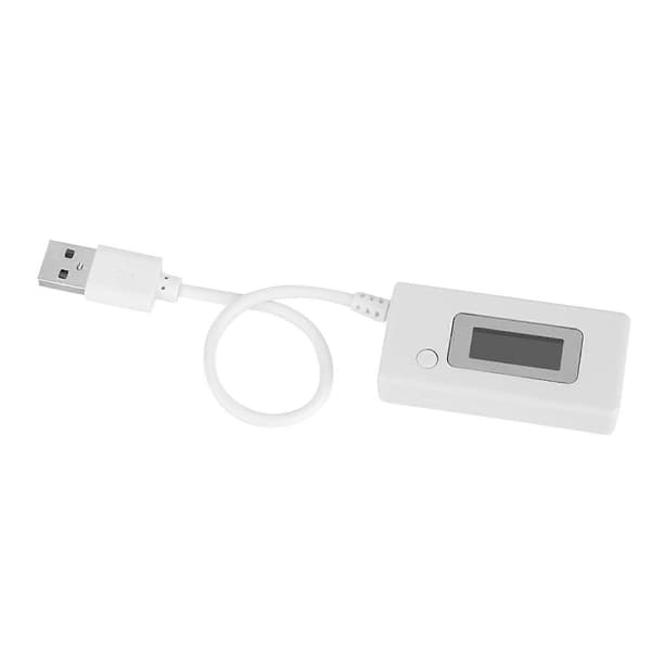 LCD Baggrundslys Digital Display USB Amperemeter Voltmeter Opladningskapacitet Strømtester