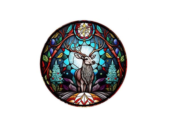 4 st Statisk Fönsterdekal Glas Spegel Konstdekal - Set 2