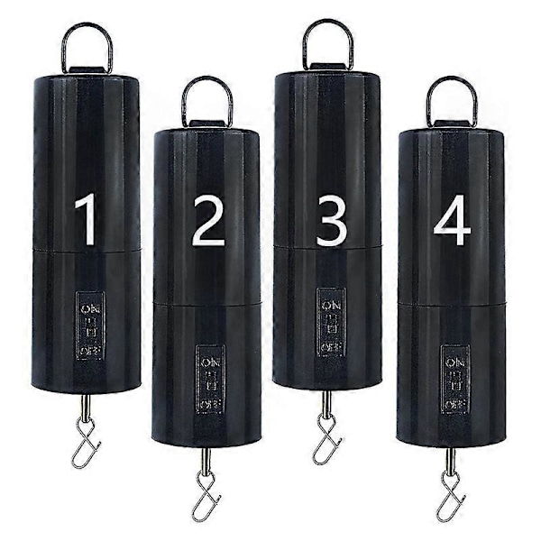 4 st Vindsnurrmotor Hängande Display Motor Batteridriven Roterande Motor Flerfunktions för Vin