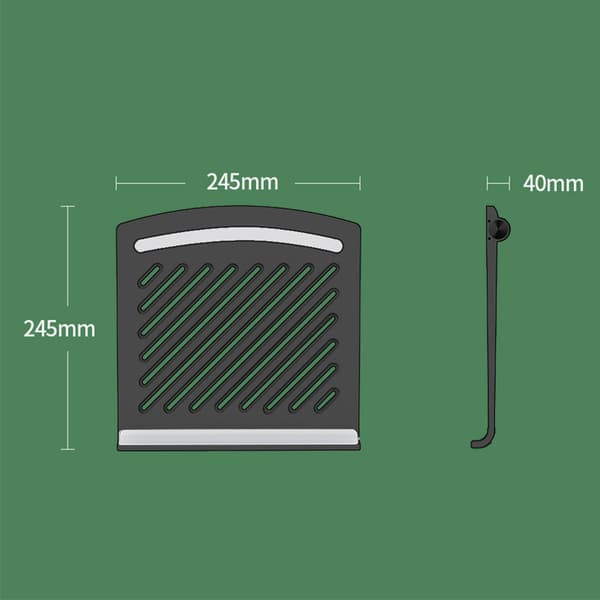 Vikbart Laptopställ, Portabelt Aluminium Datorstativ, Justerbart 10-17'' Laptops,