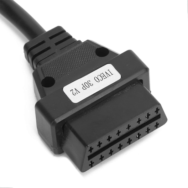 OBD2 30Pin16Pin Diagnostisk Kabeladapter 250mm/9.8in Lengde Erstatning for IVECO Lastebiler