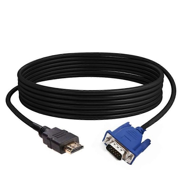 10M High Definition Multimedia Interface til VGA HD Kabel High Definition Multimedia Interface til VGA Lydadapterkabel for Stasjonær PC og LCD-skjerm