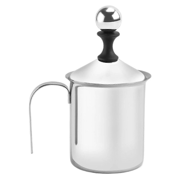 Manuell Melk Fransk Kaffemaskin Rustfritt Stål Håndpumpe Melkeskummer Håndholdt Melkekanne